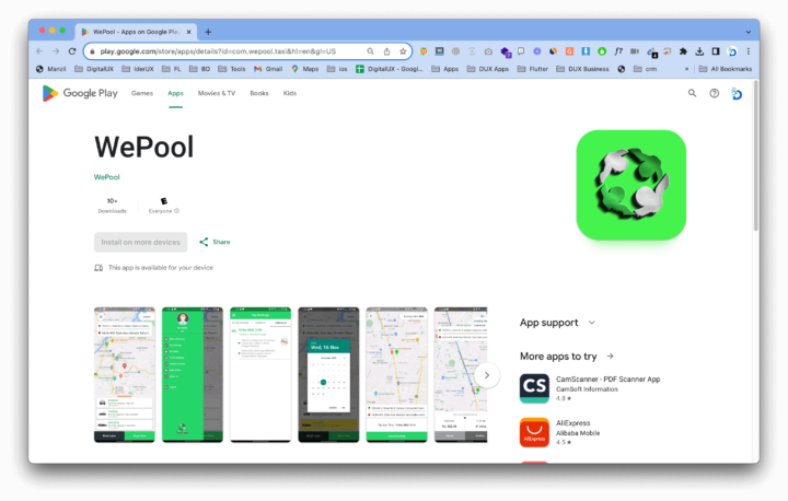 WePool Mobile App