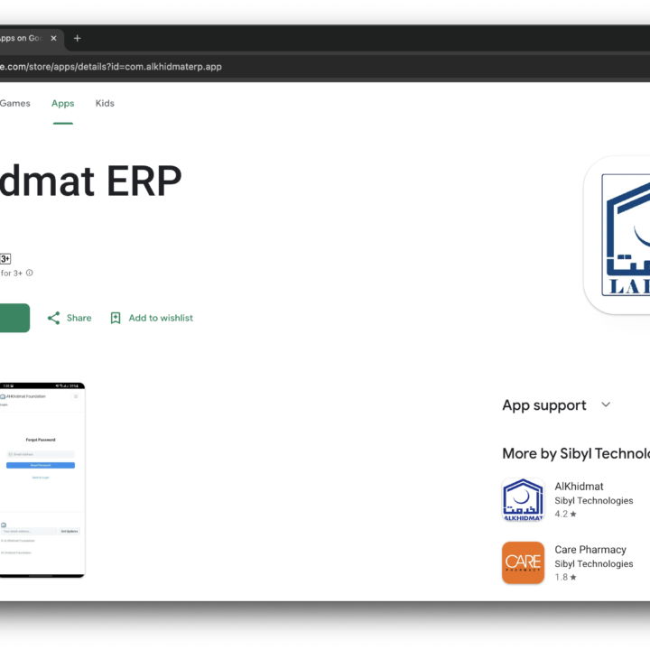 Alkhidmat ERP Mobile App » DevsRank