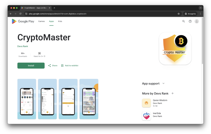 CryptoMaster Mobile App » DevsRank
