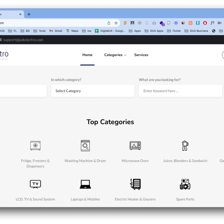 Pak Electro Website