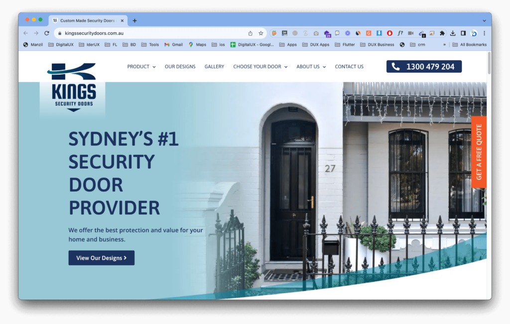 Kings Security Doors Website » DevsRank Kings Security Doors Website